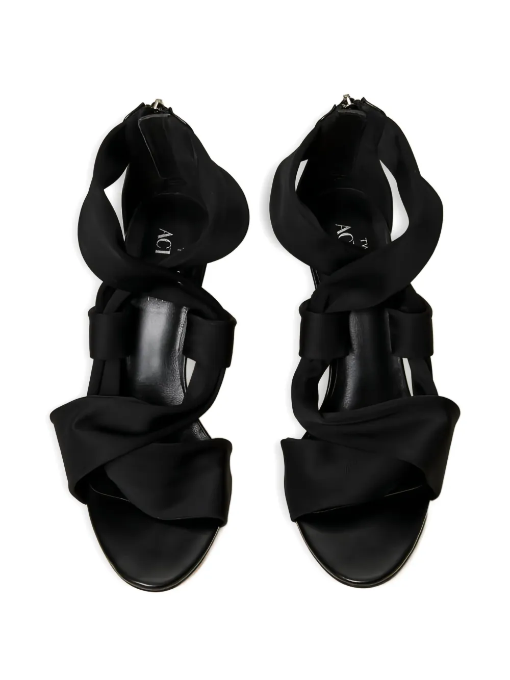 TWINSET 90mm crossover sandals Zwart