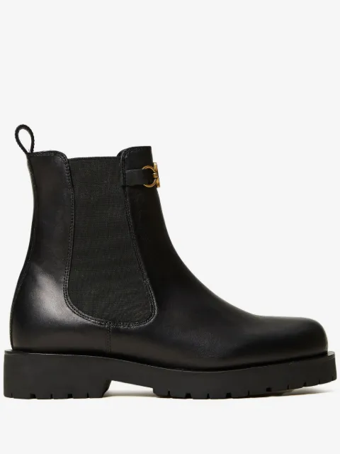 TWINSET Oval T leather Chelsea boots