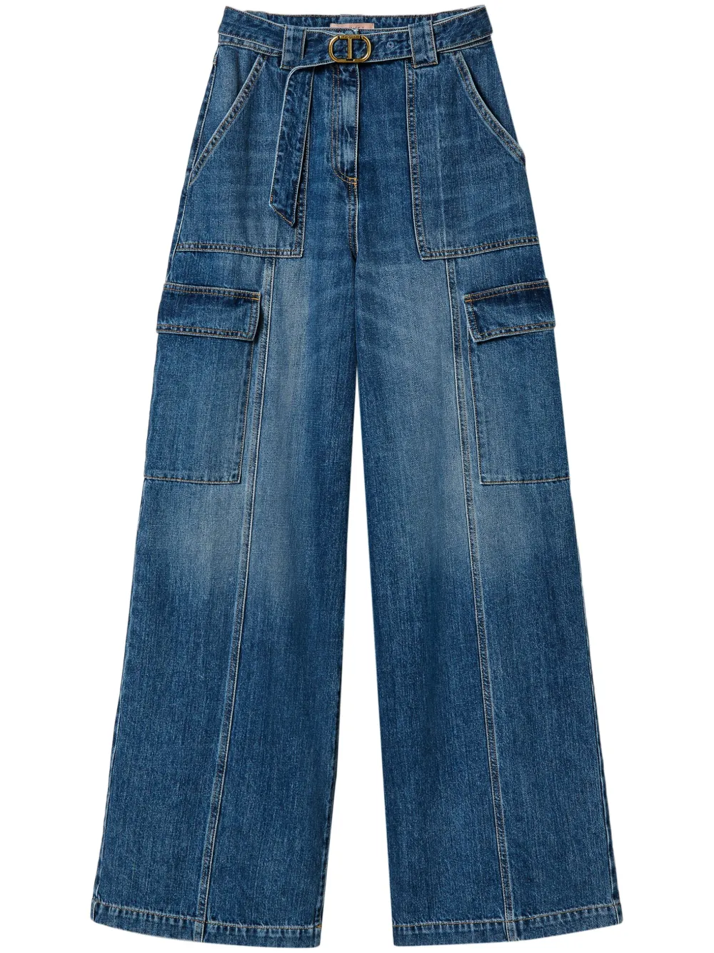 TWINSET High waist jeans Blauw