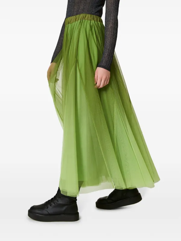 TWINSET プリント チュールスカート | グリーン | FARFETCH JP