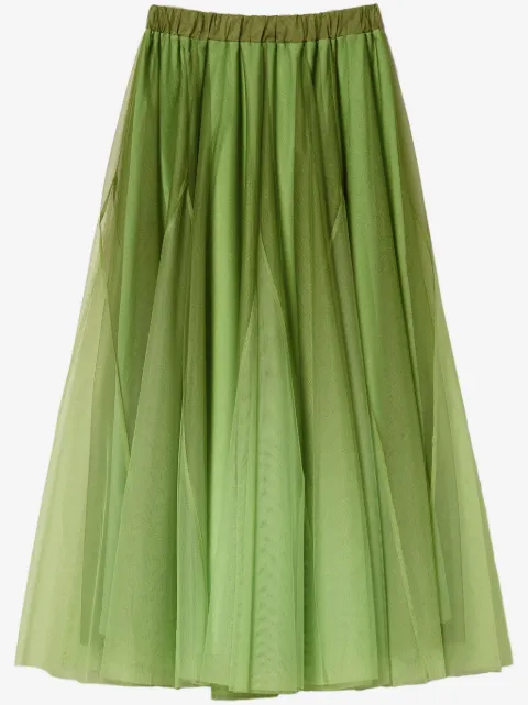 TWINSET fadeout-printed tulle skirt