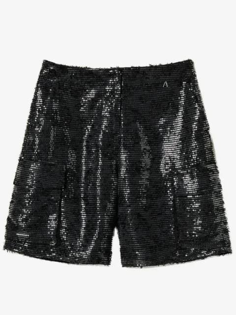 TWINSET shorts bordados con lentejuelas