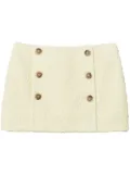 TWINSET textured-finish mini skirt - Yellow