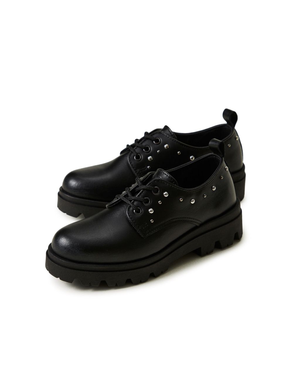 TWINSET Kids leather lace-up shoes Black