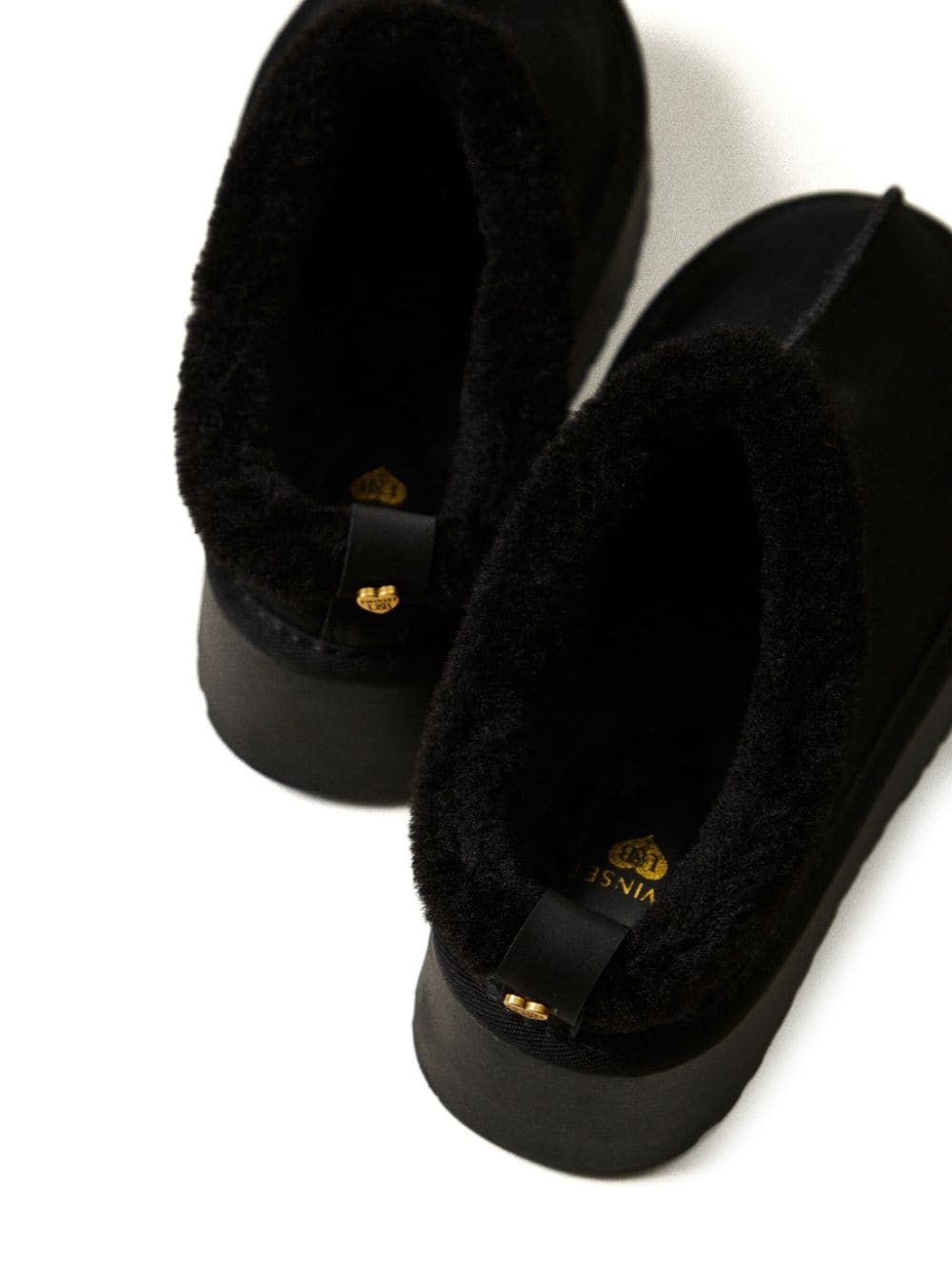 TWINSET faux-fur slippers Black