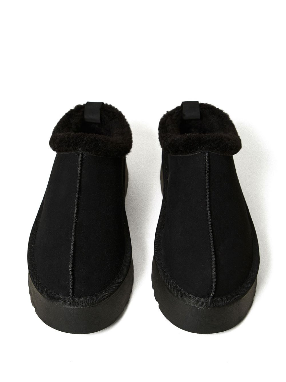 TWINSET faux-fur slippers Black