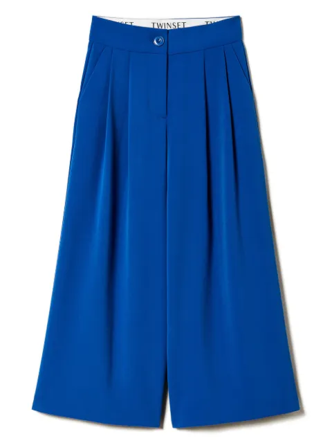 TWINSET Kids pantalones palazzo de franela