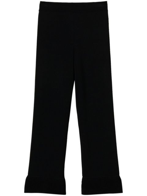 TWINSET flared knitted trousers