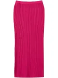 TWINSET rib knit midi skirt - Pink