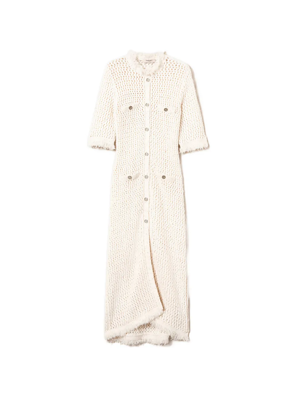 TWINSET Vest met jacquard Wit