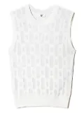 TWINSET geometric-pattern sleeveless top - White
