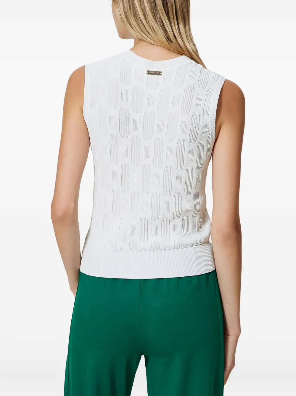 TWINSET Mouwloze top Wit