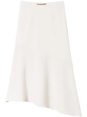 Sacai アシンメトリー スカート | ホワイト | FARFETCH JP