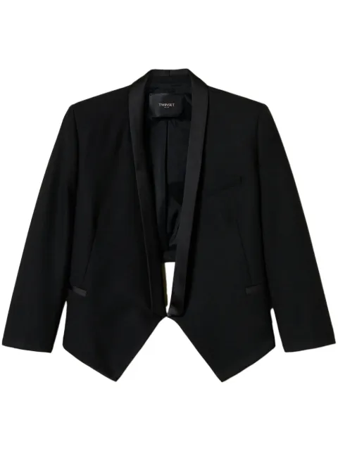 TWINSET open front cropped blazer