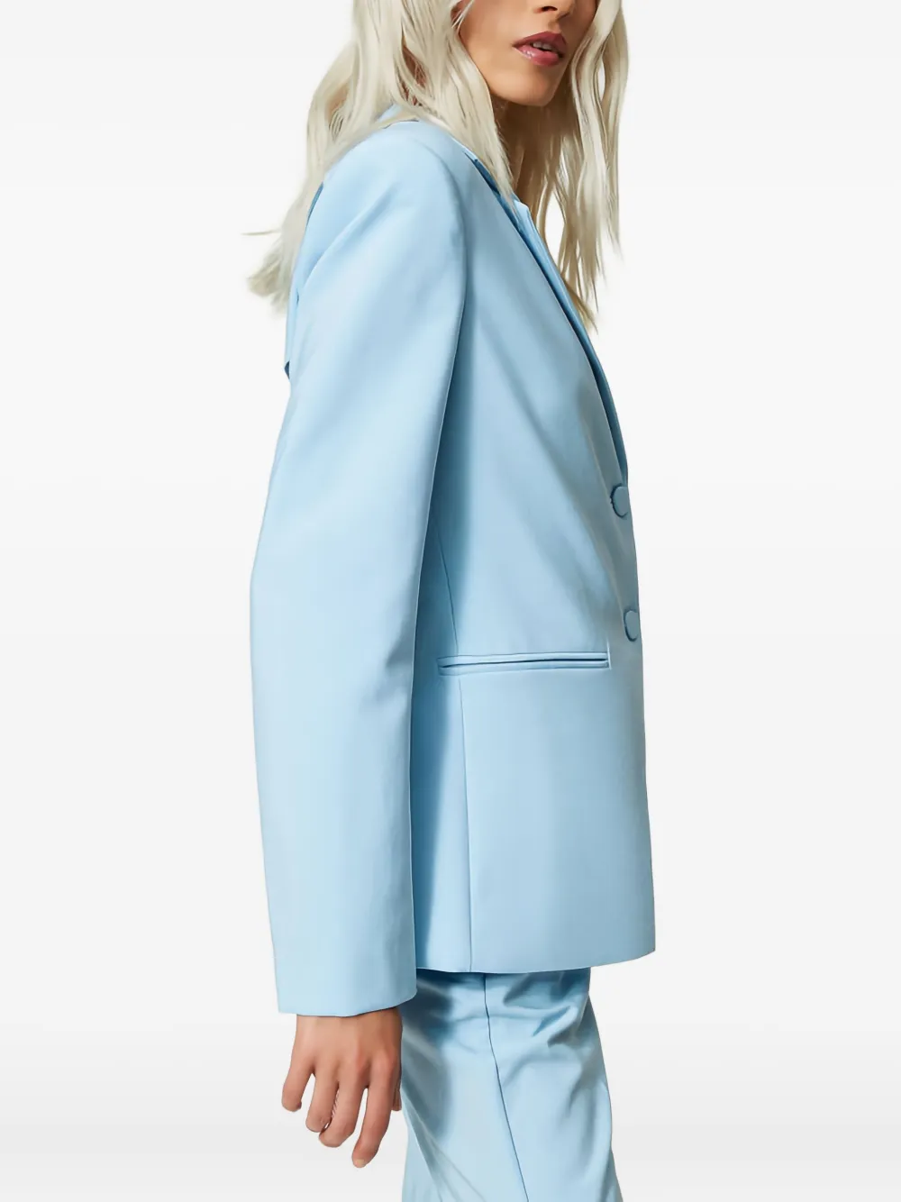 TWINSET Blazer met enkele rij knopen Blauw