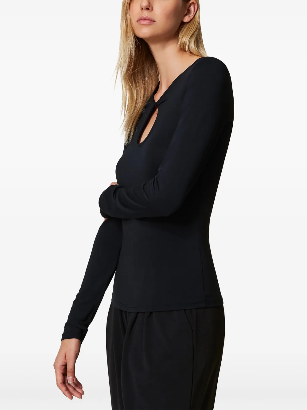 TWINSET T-shirt met uitgesneden details Zwart