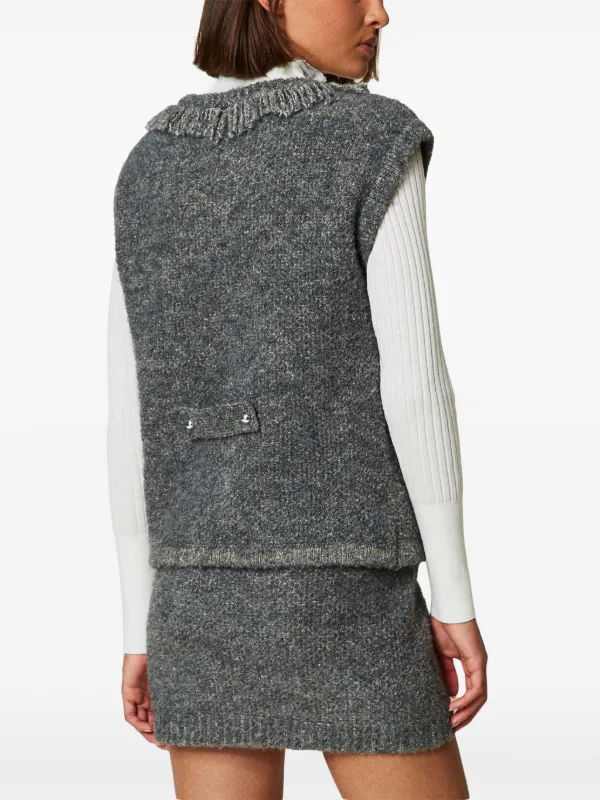 【TWIN SET 】イタリア ファージレ ベスト 定価53,900円 TWIN SET 】イタリア ファージレ ベスト 定価53,900円 ベスト ジレ