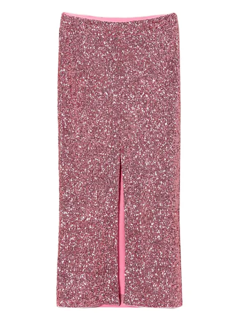 TWINSET sequin-embellished split maxi skirt
