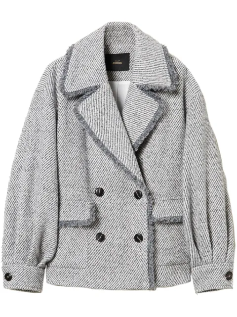 TWINSET two-tone double-breasted jacket