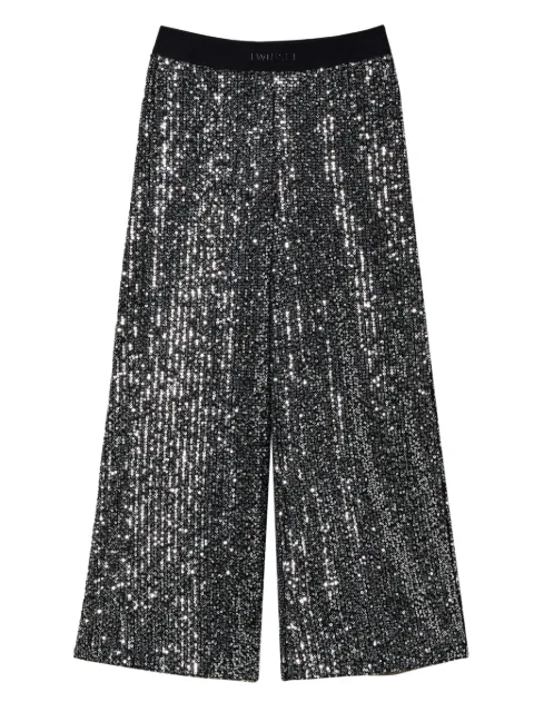 TWINSET Kids Pantaloni a palazzo con paillettes