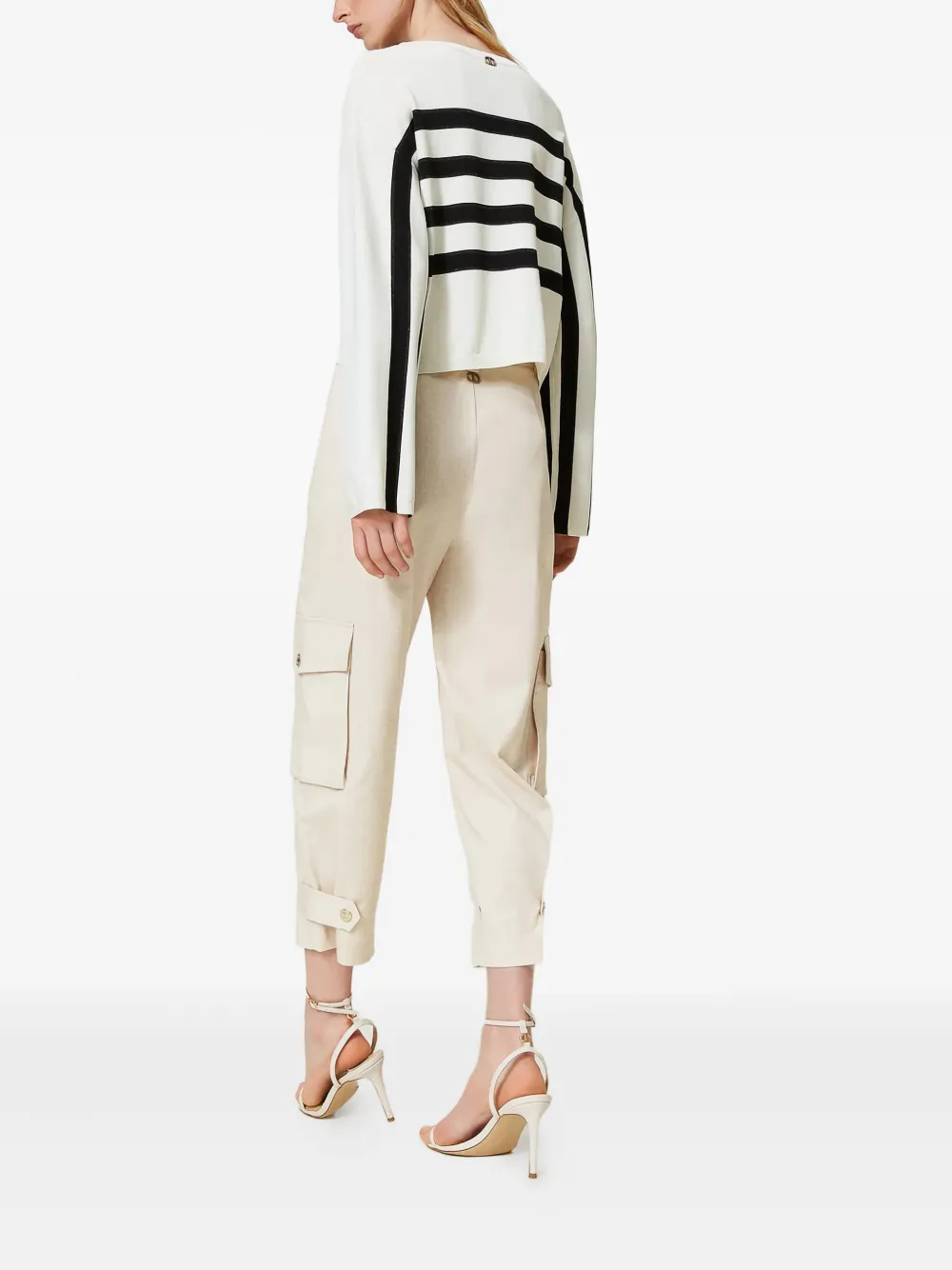 TWINSET Cargo shorts met zakken Beige