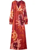 TWINSET floral-all-over-printed dress - Red