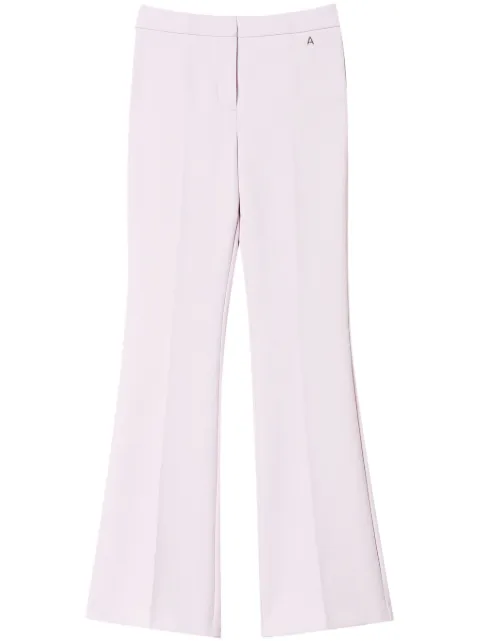 TWINSET flared cady-texture trousers