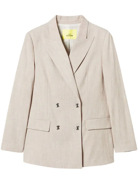 TWINSET MYFO mélange-effect blazer