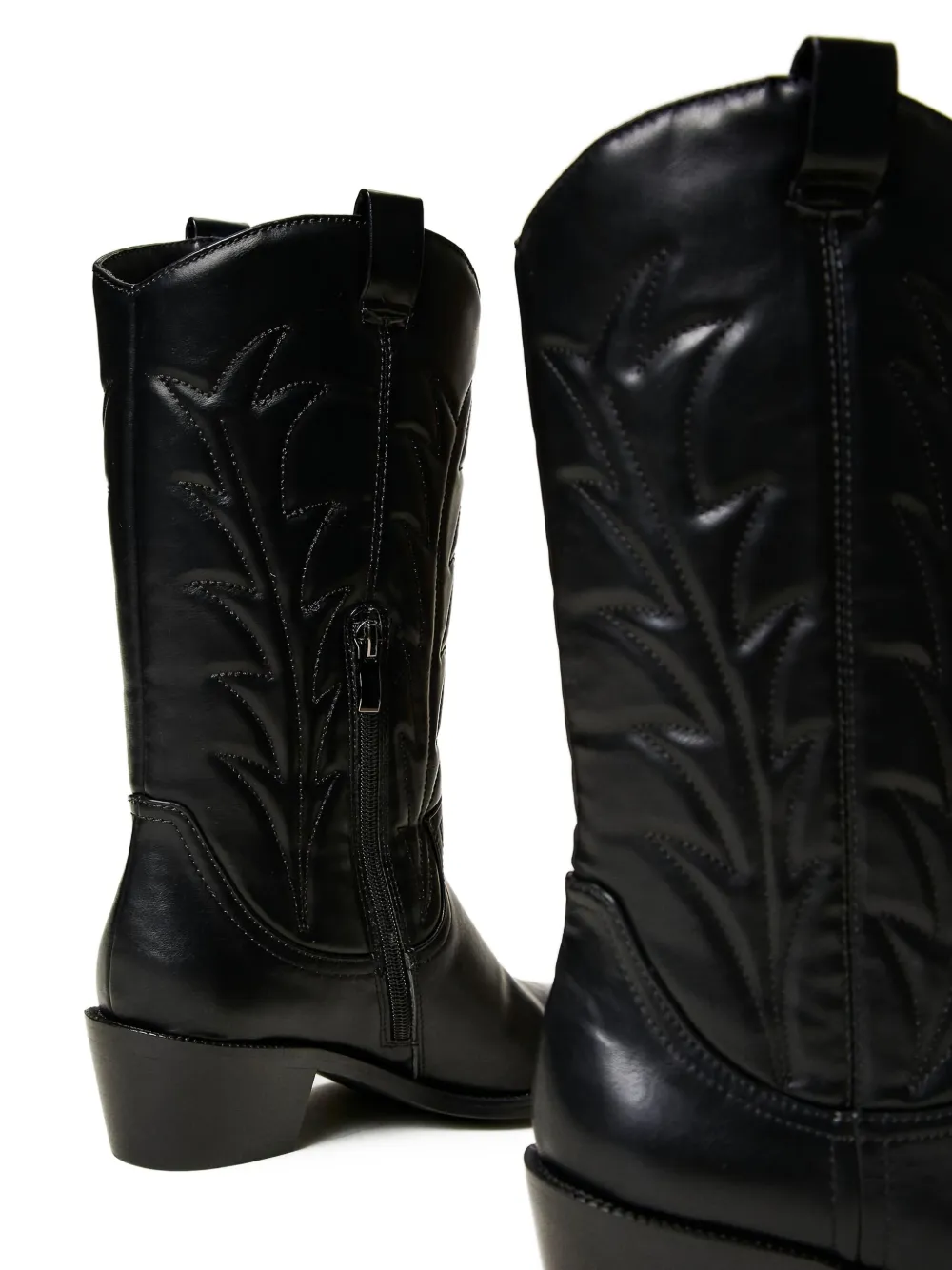 TWINSET 50 mm cowboylaarzen met puntige neus Zwart