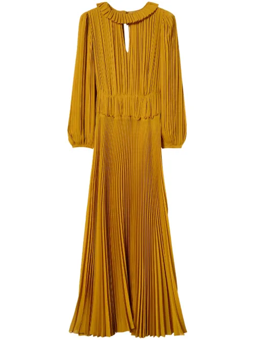 Robe mi-longue à design plissé - TWINSET - Modalova