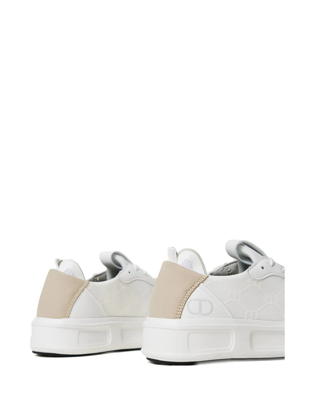 TWINSET two-toned leather sneakers Wit