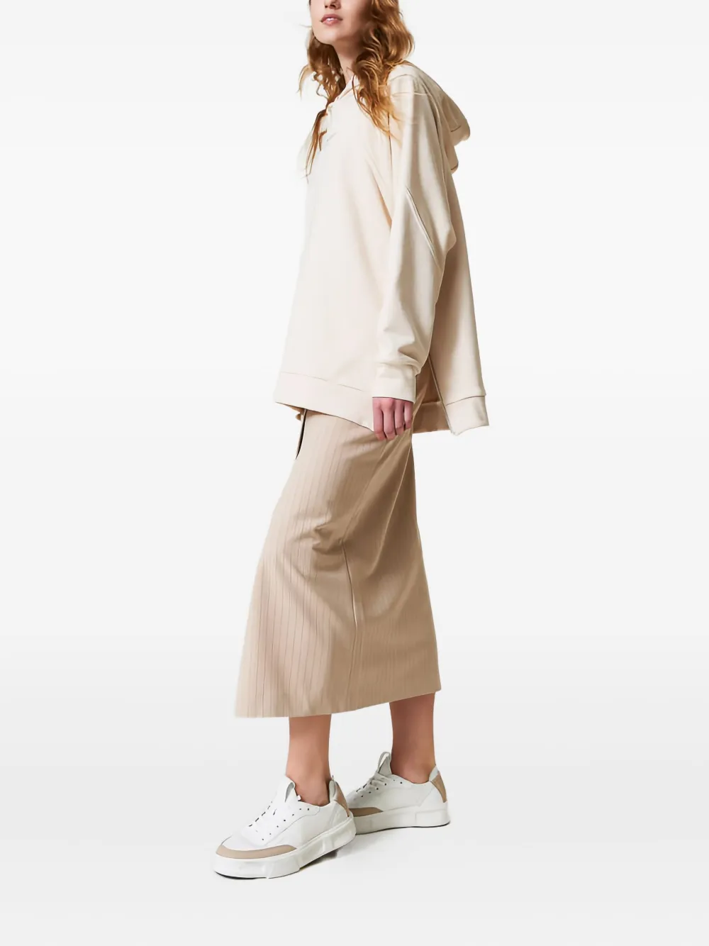 TWINSET two-toned leather sneakers Wit