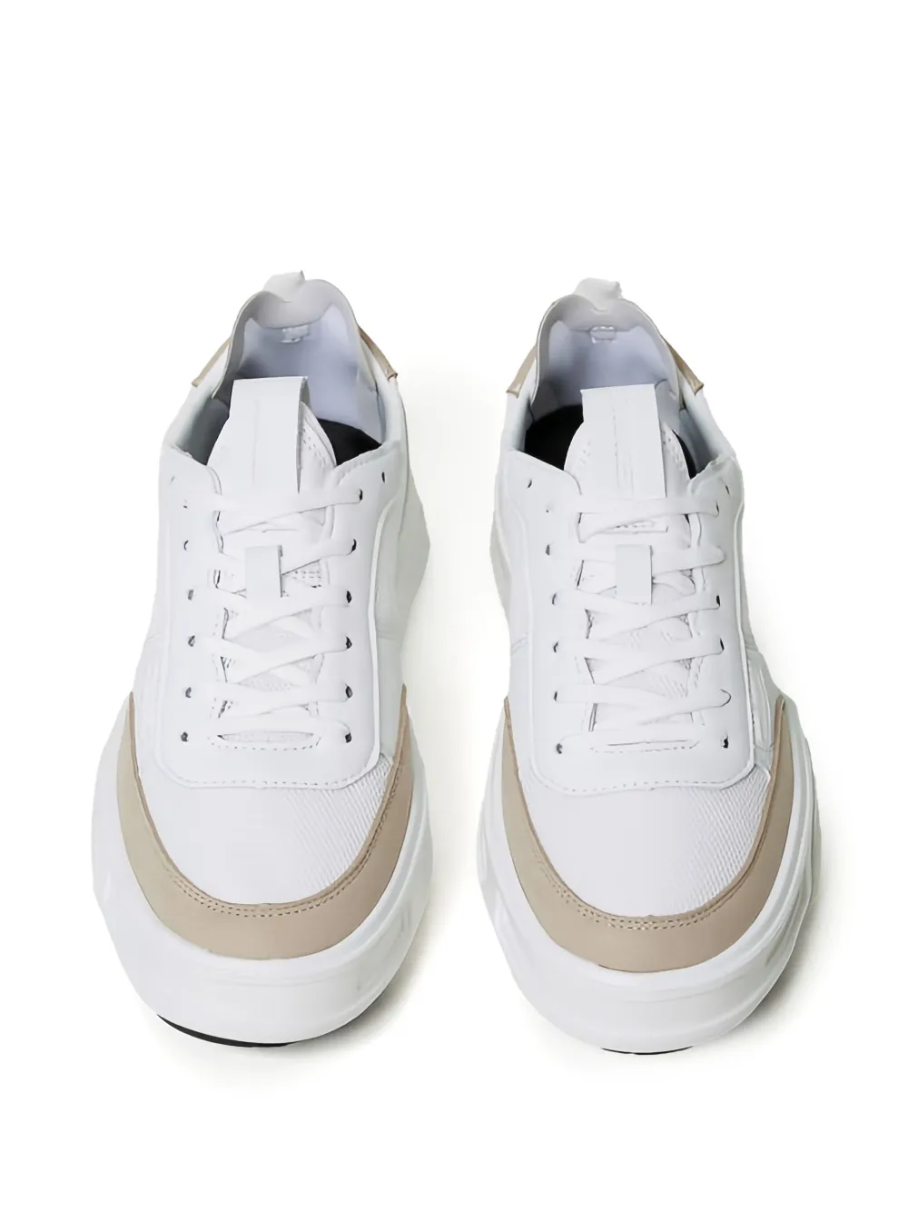 TWINSET Tweekleurige leren sneakers - Wit