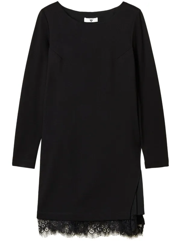 TWINSET lace-detailing Mini Dress | Black | FARFETCH BN TWINSET lace-detailing Mini Dress | Black | FARFETCH BN