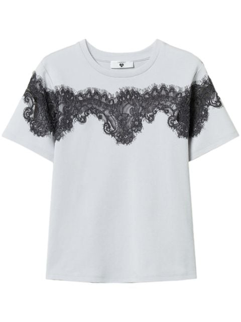 lace-detailing T-shirt 