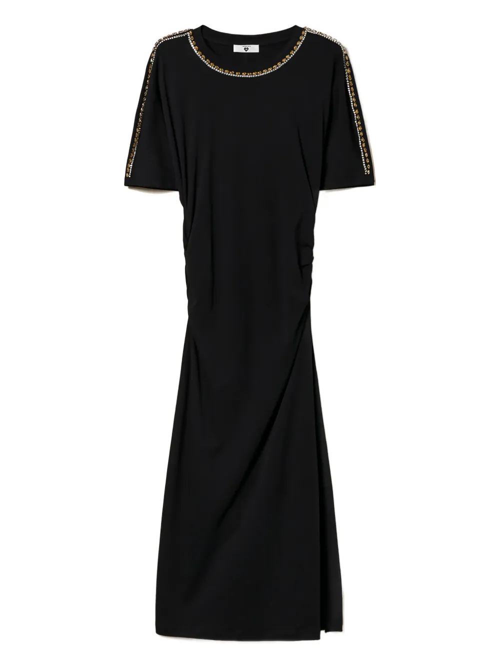 TWINSET rhinestone-embellished midi dress | Black | Image 1