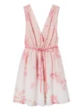 TWINSET floral-print wrap mini dress - Pink