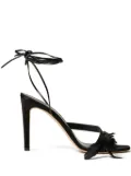 TWINSET 90mm feather-detail sandals - Black