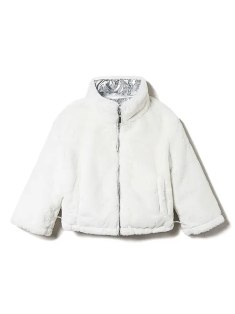 TWINSET Kids reversible faux-fur jacket