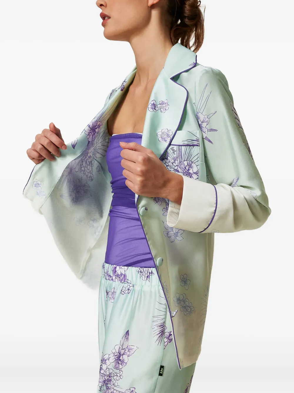 Twinset Floral-print Shirt In Multi