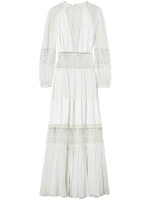 TWINSET creponne lace maxi dress 