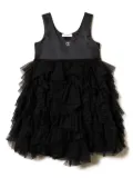 TWINSET Kids ruffled tulle dress - Black