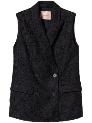 Brunello Cucinelli スパンコール シルクベスト | ブラック | FARFETCH JP