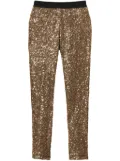 TWINSET x Myfo sequinned leggings - Brown