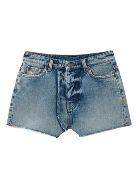 TWINSET frayed-hem denim shorts