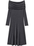 TWINSET off-shoulder midi dress - Grey