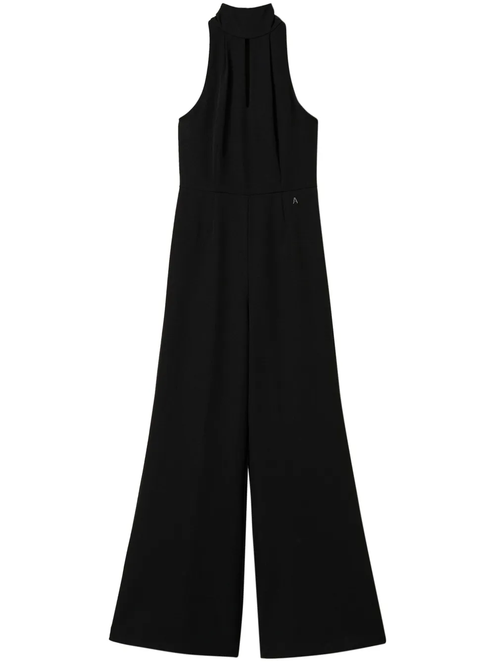 TWINSET Cady jumpsuit met halternek Zwart