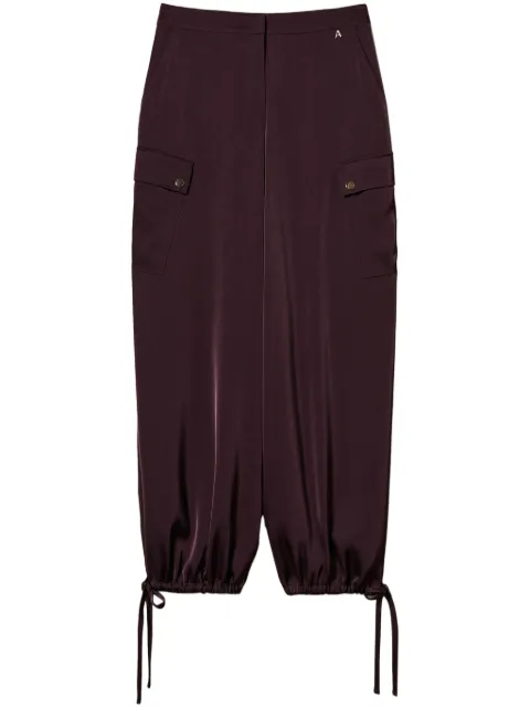 TWINSET satin cargo trousers