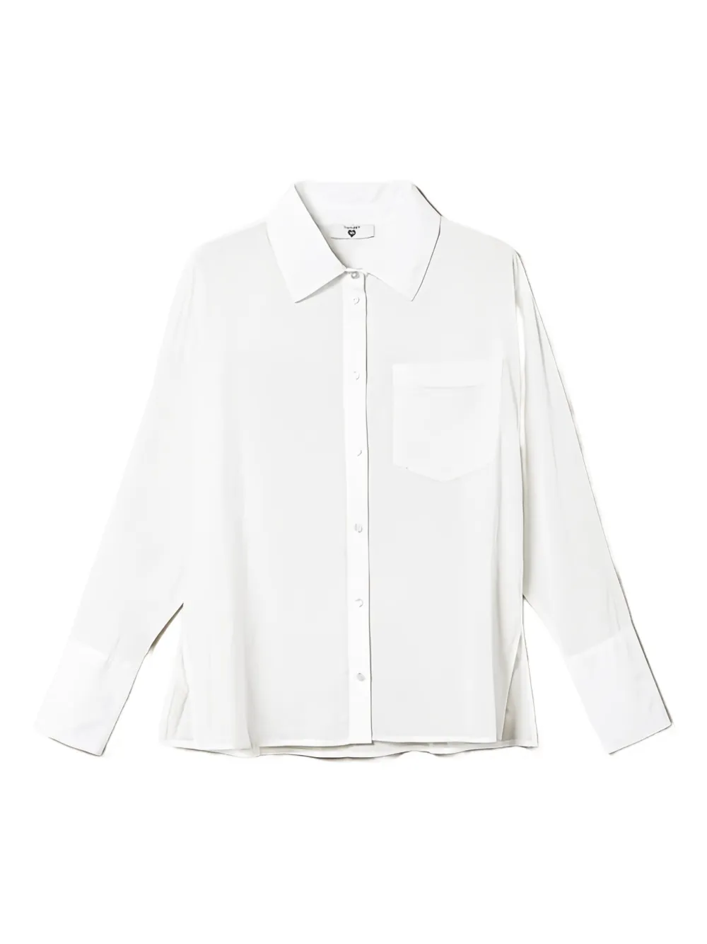 TWINSET long-sleeve chest-pocket shirt | White | Image 1