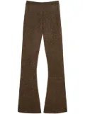 TWINSET lurex-detailing flared trousers - Brown